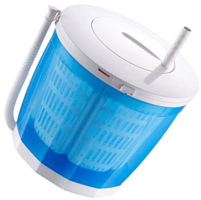 VIVIWI Lavadora manual portátil y secadora giratoria con manivela para camping, apartamentos de viaje