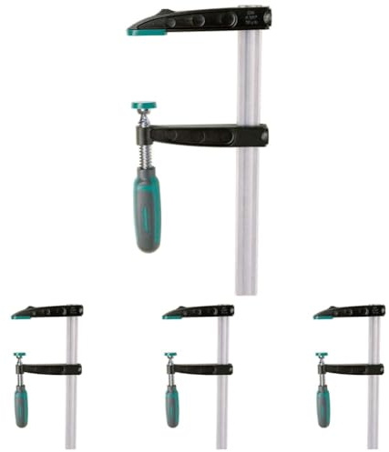 wolfcraft 3610000 - Serre-Joint à Vis SZ 80-150 mm - Saillie 80mm - Ouverture 150mm - Force de Serrage 240 kg (Lot de 4)