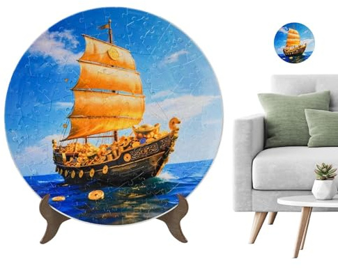 Puzzle A Piastra Per Adulti - Decorativo 3D con Supporto Espositivo - Gioco Di Puzzle Per Bambini,Adatto A Decorazione Casa Cucina Soggiorno Tavolo Parete E Feste Di Compleanno