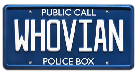 Celebrity Machines WHOVIAN | Metal Stamped License Plate