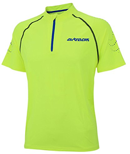 Airtracks Herren Laufshirt Kurzarm Kompressionsshirt Pro Team - Funktionsshirt - Running T-Shirt - Funktionsshirt - Fitness - Jogging - Atmungsaktiv - Schnelltrocknend