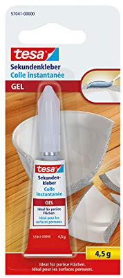 tesa® Sekundenkleber poröse Flächen