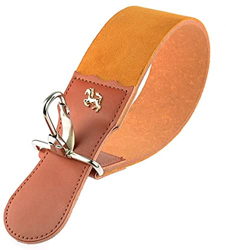 Grandslam Leather Strop for Straight Razor Sharpening and Smooth - Professional Straight Razor Knife Cowhide Dual Strop (Type 2, Brown) …