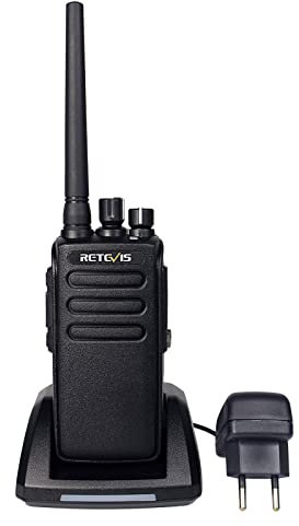 Retevis RT81 DMR Radio Walkie Talkie Digital 32 Canales IP67 Impermeable Alta Potencia Encriptación Monitoreo Remoto (Negro, 1 Pack)