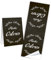 Logbuch-Verlag 25 schwarz-weiße Frohe Ostern Aufkleber Banderolen zum Papiertüten zukleben 5 x 14,8 cm teilbar zum Abschneiden