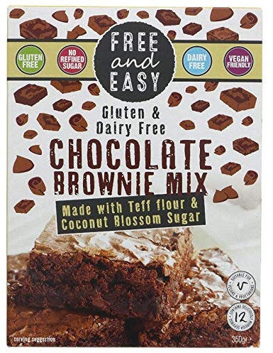 Free & Easy Chocolate Brownie Mix 350g (Pack of 4)