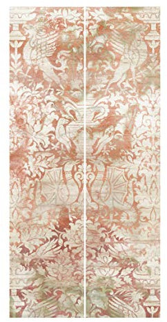 Bilderwelten Schiebegardinen Set Ornamentgewebe II 2 Flächenvorhänge je 250x60cm Wandhalterung