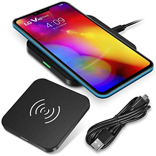 QI Wireless Kabellos Ladestation kompatibel für LG G7 ThinQ Charger Induktives Universal Schnellladegerät