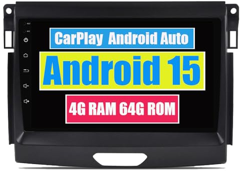 RoverOne Auto Stereo Bluetooth Radio GPS Navigation Head Unit für Ford Ranger Raptor 2016 2017 2018 2019 mit Touchscreen Android USB CarPlay WiFi
