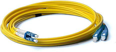 Cable de Fibra Óptica LWL, Cable de Internet, 7 m, OS2 Amarillo LC a Conector SC, Cable de Conexión Dúplex 9125, 7 Metros