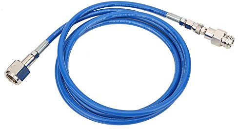 2,5 m CO2 Schlauch, Nachfülladapterschlauch CO2, W21.8-14 DIN477 Soda Schlauch, CO2-Zylinder, Hochdruckschlauch-Adapter-Kit für (Blau)
