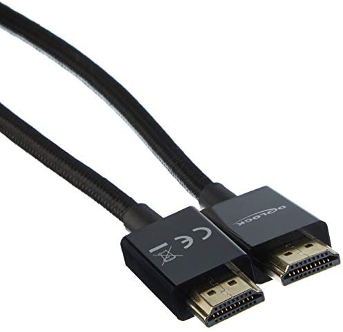 Delock Cable HDMI coaxial de Alta Velocidad 48 Gbps 8K 60 Hz Negro 0,5 m