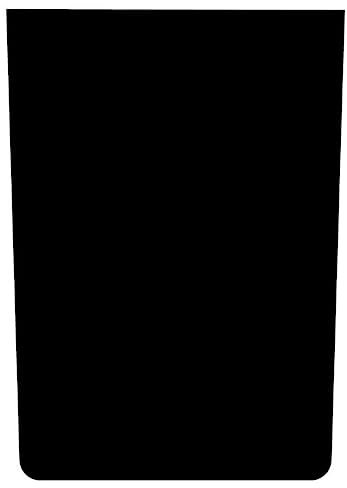 JoeMonkey Adesivo Sticker Cofano qualità Superiore - Modello Senza Fori Lavavetro Pretagliati (Nero Opaco) 52x74 cm
