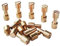 Laiton Corby Boulons Rivets EDC Couteaux Maker Pivot Pin Attaches DIY Couteau Poignée Goujons Vis Pack de 10 pcs 8mm