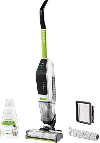 Bissell CrossWave X7 Plus Cordless Pet | Friegasuelos Multisuperficie 3 en 1 para Hogares con Mascotas | Modo Turbo Pet | Aspiradora sin Cable, en Seco y Húmedo | Tecnología de Doble Depósito
