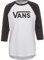 Vans Men's Classic Raglan T-Shirt, White-Black, XXL
