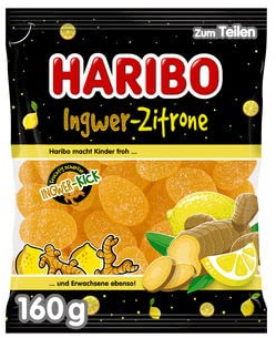 Haribo Ingwer Zitrone, 20er Pack (20 x 160g)