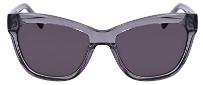 DKNY Damen DK543S Sonnenbrille, Crystal Smoke, Einheitsgröße