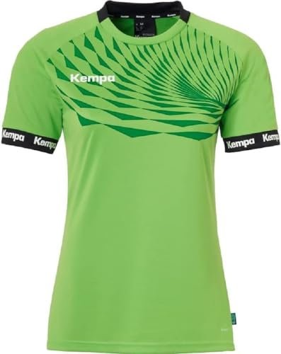 Kempa Wave 26 Shirt Women Damen Mädchen Sportshirt Kurzarm T-Shirt Funktionsshirt Handball Gym Fitness Trikot - elastisch und atmungsaktiv - taillierter Schnitt