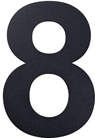 nanlyiau Numeri civici RAL 7016 5in/12.5cm Numero Numero di acciaio Numero civico esterno di acciaio in Solido Acciaio Inossidabile 304,Aspetto Fluttuante (7016 5in8)