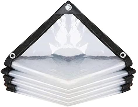 Plane wasserdicht transparent Mit öSen, Transparente Plane Wasserdicht, abdeckplane gartenmöbel, für den Außenbereich einsetzbar regendicht, Pflanzenisolierung, Balkon Regenschutz(2 * 2.5m)