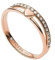 FOSSIL Damenring Drew Hearts To You Edelstahl roségoldfarben, JF034607915