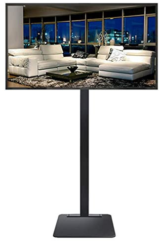 GGZONE TV Stand Universal 32-70 Inch Floor With Swivel Height Adjustable Mount For Lcd Led Qled Flat Screen TVs, Load 70Kg/154Lbs (Color : White) (Black) (Black) beautiful scenery