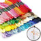 100 Colori filo da ricamo,embroidery thread,fili per braccialetti,filo per uncinetto,fili cotone per braccialetti,attrezzi a punto croce per adulti,bambini e principianti