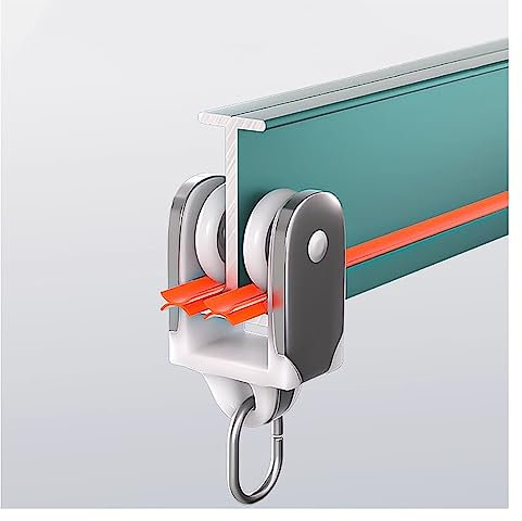 Robuste Vorhangschiene, Decken- oder Wandmontage, Raumteiler, biegbare Vorhangstange aus Metall für gewerbliche Standorte, Pavillons, Erkerfenster (seitlich montiert 6 m/