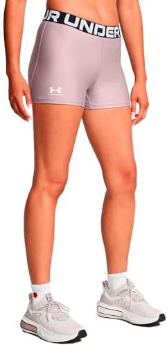 Under Armour Damen HeatGear Shorty Shorts, Tetra Gray/White, XS