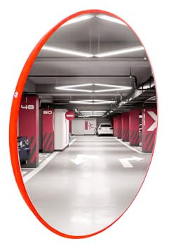 BERRY 45CM Safety Convex Mirror | Indoor Round Security Mirror | Wide Angle Visible Convex Blindspot Mirror with wall Mount Perfect for Warehouse, Store, Indoor Parking Lots, etc.