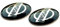 2 Stück Aufkleber 60mm Diameter mit Logo für Nissan-Auto. für Auto Kfz. Sticker mit Emblem für Nabenkappen usw. (60mm Niss. 2St.)