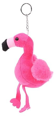SUMKTO Plüsch tasche Charms für Frauen; Flamingo Schlüssel bund; Auto Anhänger Veranstalter