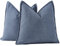 Madizz 2er Set Schlicht Chenille Kissenbezügen Weiche dekorative Kissenbezüge für Sofa Schlafzimmer Kissenhülle Staubblau 40x40 cm Quadrat