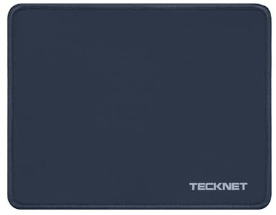 TECKNET Mauspad, 280 x 210 mm Gaming Mousepad mit Wasserdicht und Rutschfester Gummi für PC-Büro, Arbeit, Gaming, Studium, Laptop, Computer, Zuhause-Dunkelblau