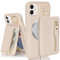 SailorTech iPhone 11 Case with Card Holder, Ring Stand Kickstand - Apricot