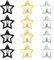Gjinxi Lot de 12 pinces à cheveux en métal en forme d'étoile de 4,1 cm pour enfants filles et femmes, barrettes à cheveux antidérapantes en forme d'étoile Y2K des années 2000, accessoires pour cheveux