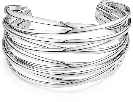 LILIE&WHITE Armreif Damen, versilbert, modernes und elegantes Design