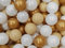 COIL Bälle für Bällebad, Phthalatfrei, BPA-frei, Robust, Buntes Spielzeug für Kinder, Sicher und Geruchlos, Perfekt für Ballgrube, Spielzelt und Spielhaus, Plastikbälle für Bällebad (6cm/200, Gold)