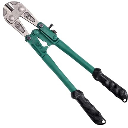 Heavy Duty Bolt Cutter for Padlocks, Chain, Wire, Mesh, Metal - Adjustable Easy Cut Croppers Cutting Tool with Rubberised Anti Slip Grips, Bike Lock & Wire Cutters (24 - 600mm)