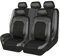 ZQYCD Set Coprisedili Auto per Grande Punto 5 Porte, Pelle Coprisedili Anteriori e Posteriori Protezione Sedile Impermeabile Durevole Accessori,B/Gray