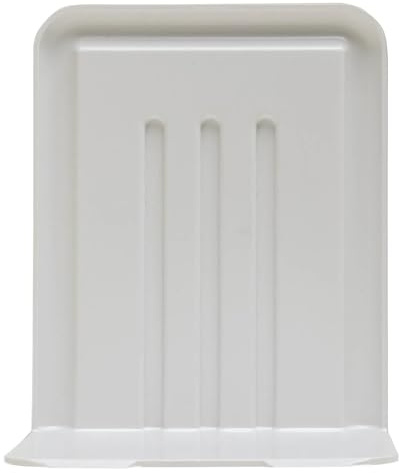 Exacompta - 4er-Pack Buchstütze aus recyceltem Kunststoff - Weiß - 10,3 x 11,5 x 14 cm