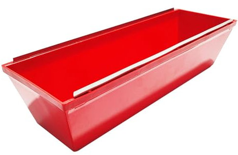 Ronyme Bandeja para barro de yeso Bandeja para barro de pintura Fácil de limpiar Portátil Agarres antideslizantes Lados cónicos Bandeja para barro Bandeja