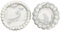 WANSHA HOME Black Bubble Decorative Tray Jesmonite Round (Pack of 2) - Jewelry Dish, Candle Tray, Perfume Vanity, Cosmetic Storage, Dresser Trinket for Jewelry & Keys, Lotion Bottles