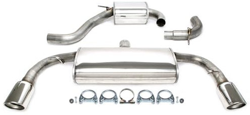 TA Technix Duplex Sportauspuffanlage aus Edelstahl mit Endrohr 100mm rund gebörtelt, mit EG Zulassung, Art.-Nr. 02VW017-10D