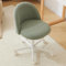 Bonnlo Comfy Small Office Chair with Wheels Desk Vanity Chair Modern Swivel Dressing Table With Adjustable Height for Home Office, Bedroom, Dressing Room (Graceful Bean - paste Green)