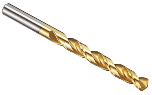 PATIKIL 11mm Foret Hélicoïdal, Mèche M42 8% Cobalt Acier Rapide, Tige Droite 135° Revêtement Nitrure de Titane (TiN) pour Métal Acier Inoxydable, Forets à Métaux à Haute Dureté, 1 PCS