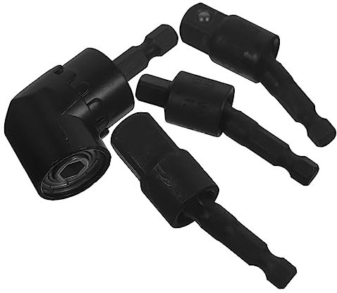 NUOBESTY Right Angle Drill Bit Adapter Pivoting Bit Holder for Impact Driver Flexible Drill Extension Rotation for Tight Spaces and Precision Work