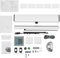 Automatic Swing Door Closer, Handicap Door Opener for Disabled People, 110-240V 50W Push Button Swing Door Operator Smart Gate Opener Kit with Remote Controls for Driveway Office Hospital Home
