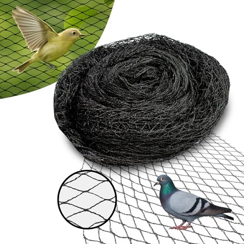 Vogelschutznetz 12mx25m 25x25mm | Teichnetz | Netz gegen Vögel für Obst & Gemüse | Gartennetz | Schutznetz von Pflanzen | Vogelnetz, Traubennetz, Beerennetz | Schutz vor Vögeln PE